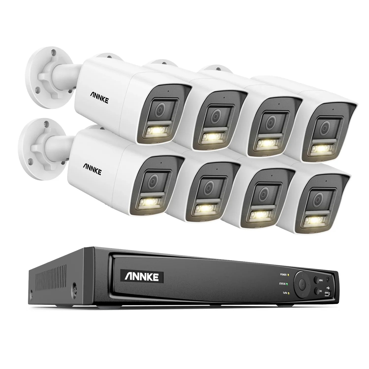 Système De Vidéosurveillance NVR 16 Canaux Avec Caméras IP PoE